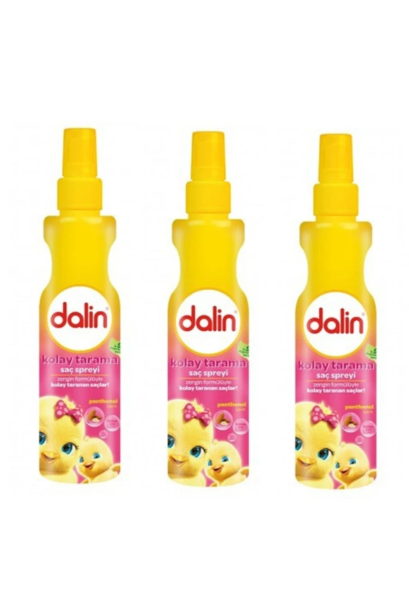 Dalin Kolay Tarama Saç Spreyi Badem Özlü 200 ML x 3 ADET