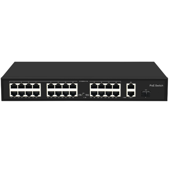 SCSI Network SC242SFPAF 24 Port PoE Switch