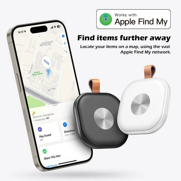 Vingnut Smart Tag Bluetooth Takip Cihazı Smart Tracker Beyaz APPLE MFI ONAYLI - 9