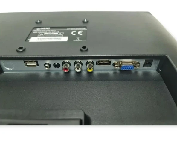 Herz HM-3522 22'' HD Led VGA HDMI RCA Girişli Dahili Hoparlörlü Ve Kumandalı CCTV Monitör - 3