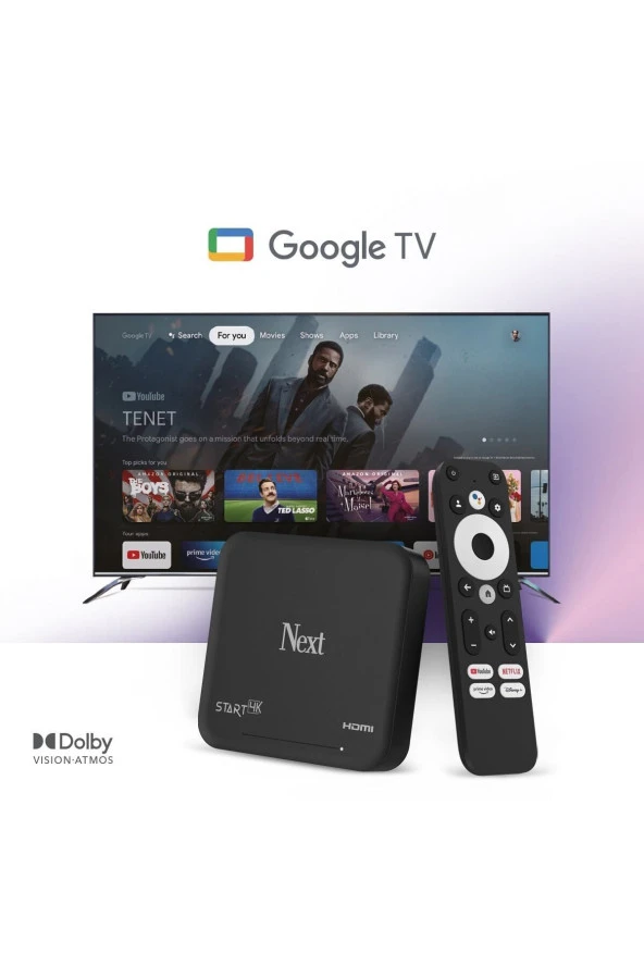 Next Start 4K Android TV Box (D-Smart Go 1 Yıl Mega Paket Hediye)