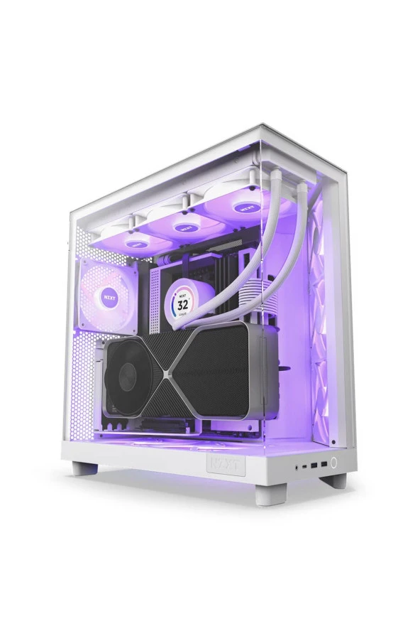 H Series H6 Flow RGB 3X120mm RGB (ATX, Micro-ATX, Mini-ITX) CC-H61FW-R1 Beyaz ATX Oyuncu Kasası