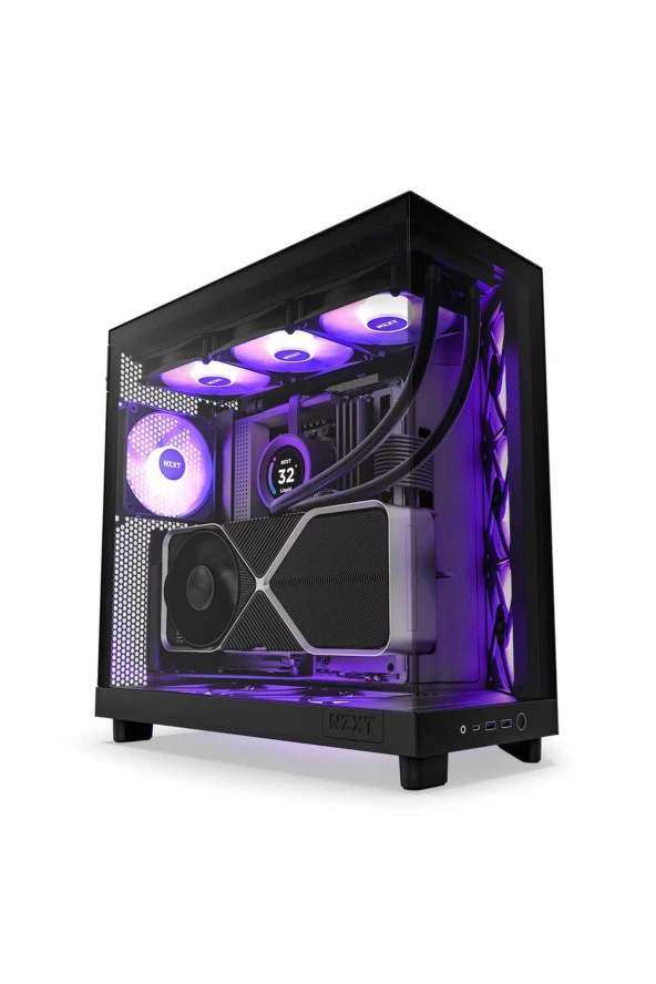 H Series H6 Flow RGB 3X120mm RGB (ATX, Micro-ATX, Mini-ITX) CC-H61FB-R1 Siyah ATX Oyuncu Kasası