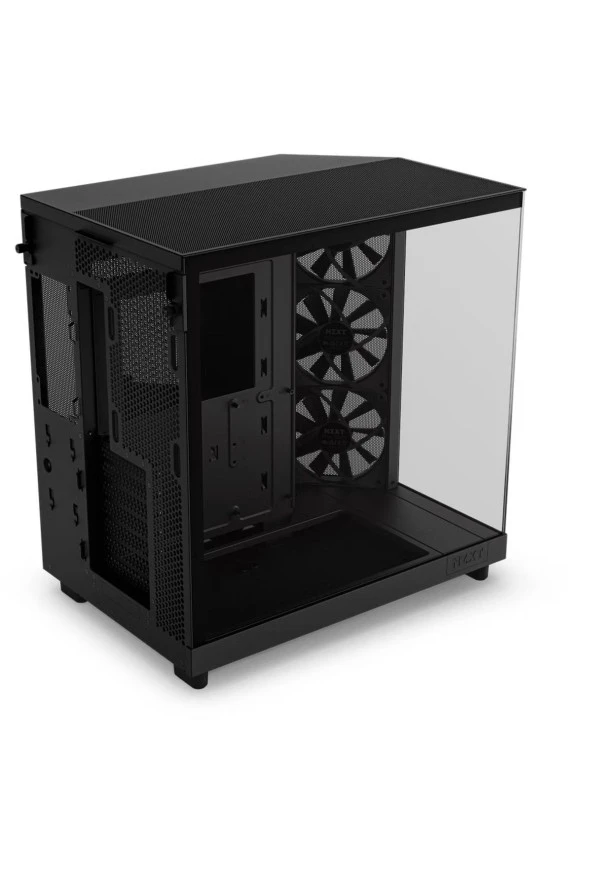 H Series H6 Flow 3X120mm (ATX, Micro-ATX, Mini-ITX) CC-H61FB-01 Siyah ATX Oyuncu Kasası - 4