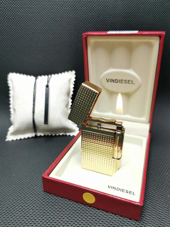 Kişiye Özel Vindiesel Dupont Mekanizmalı Lüks Çakmak - Hediyeli