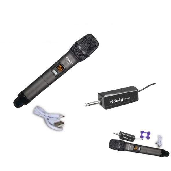 König K-400 UHF Telsiz El Mikrofonu - Resim 2