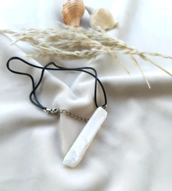 Kolye Gerdanlık Çakra Yoga Reiki Doğal KuvarsTaş Kolye Takı Aksesuar - Resim 4