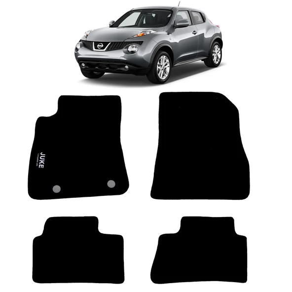 Rizline Nissan Juke 2010-2019 Halı Paspas Siyah