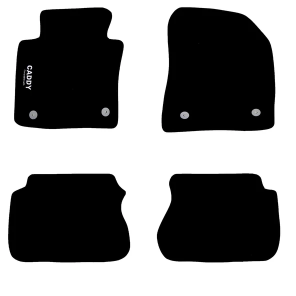 Rizline Volkswagen Caddy 2003-2020 Halı Paspas Siyah - 2