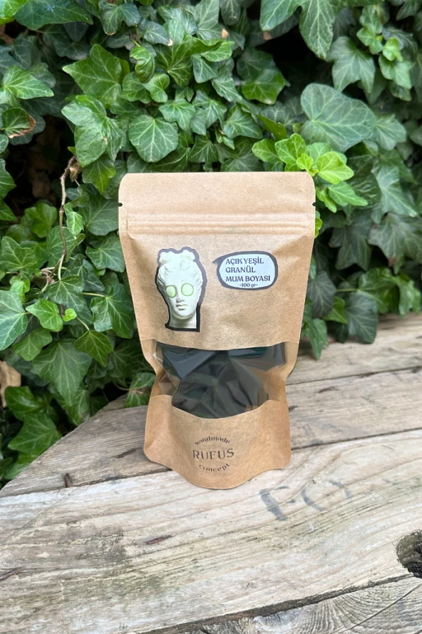 Açık Yeşil Granül Mum Boyası 100 gram - Resim 3