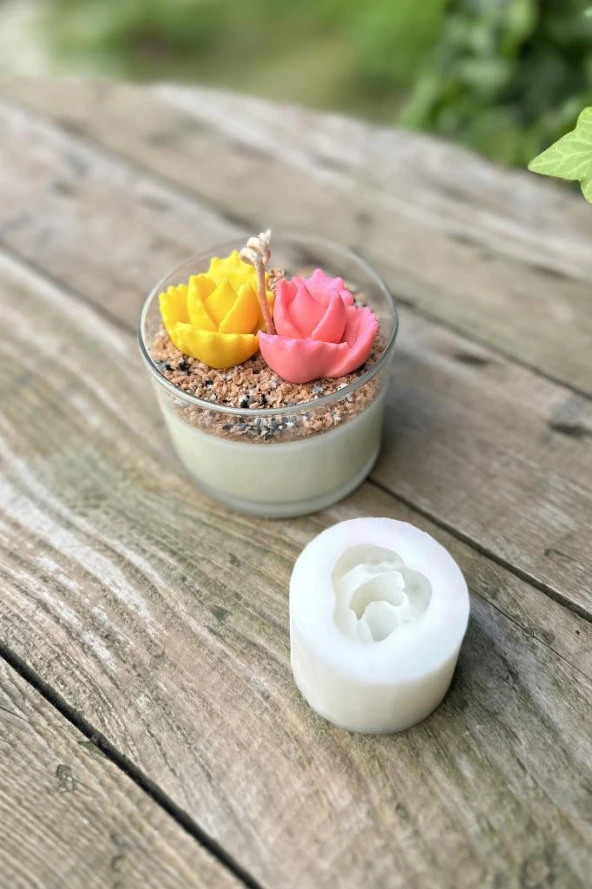 Juvenna Sukulent Mum Kalıbı (Silikon) (1 Adet) - Resim 8