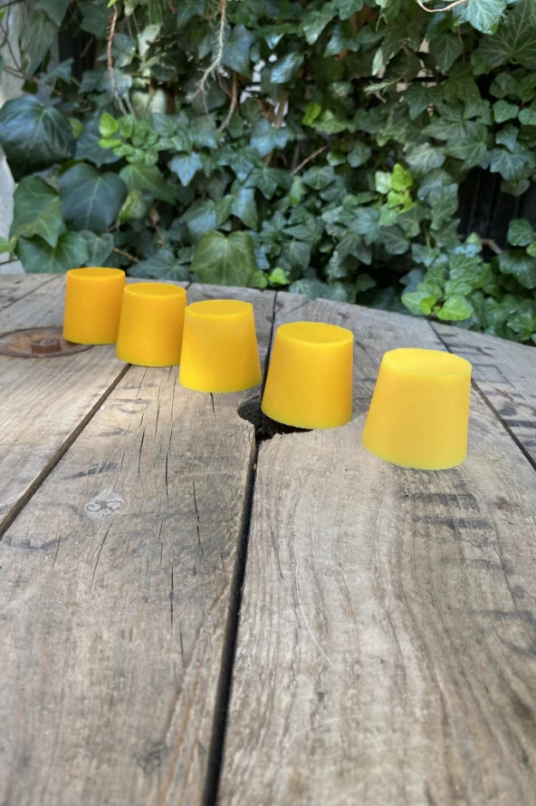 Koyu Sarı Granül Mum Boyası 20 gram - Resim 2