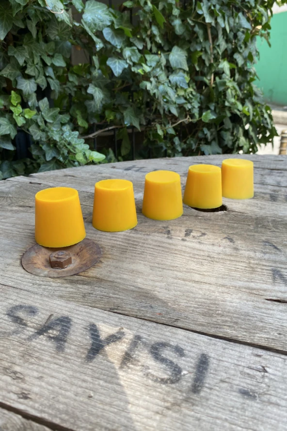 Koyu Sarı Granül Mum Boyası 20 gram - Resim 4