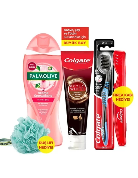 Colgate & Palmolive Avantaj PK (Diş Macunu 125ML+Diş Fırçası+Saklama Kabı+Duş Jeli 750ML+Banyo Lifi)