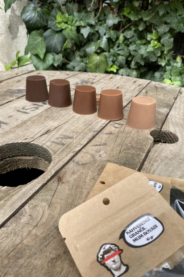 Kahverengi Granül Mum Boyası 20 gram - Resim 2