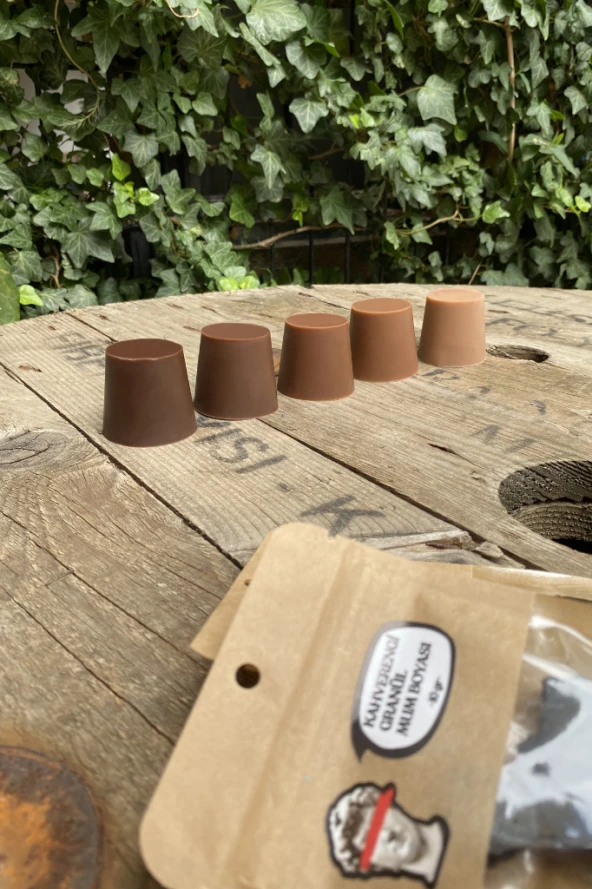 Kahverengi Granül Mum Boyası 20 gram - Resim 6