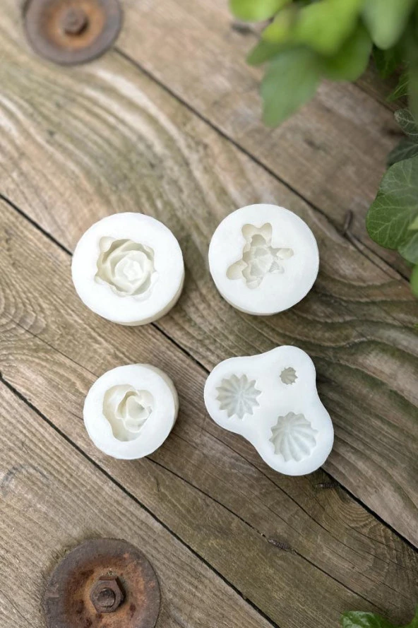 Kaktüs Set-2 Mum Kalıpları ( 4 Adet Kalıp ) ( Silikon ) 1 Adet - Resim 6