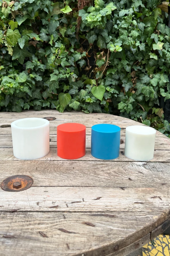 Silindir 3D Mum Kalıbı 8x8x8 ( Silikon ) 1 Adet - Resim 2