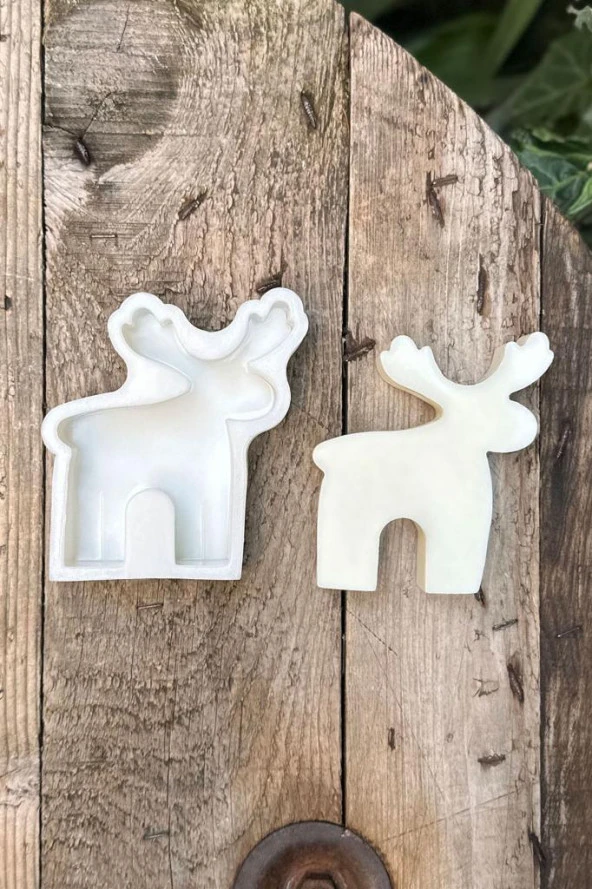 Geyik 2D Mum Kalıbı (Silikon) (1 Adet) - Resim 3