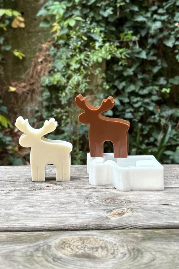 Geyik 2D Mum Kalıbı (Silikon) (1 Adet) - Resim 5