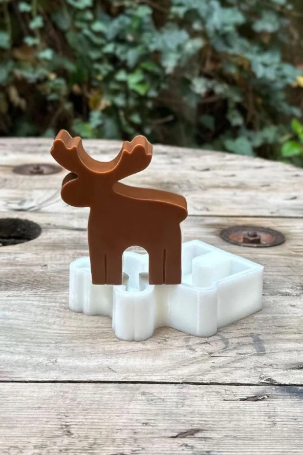 Geyik 2D Mum Kalıbı (Silikon) (1 Adet) - Resim 6