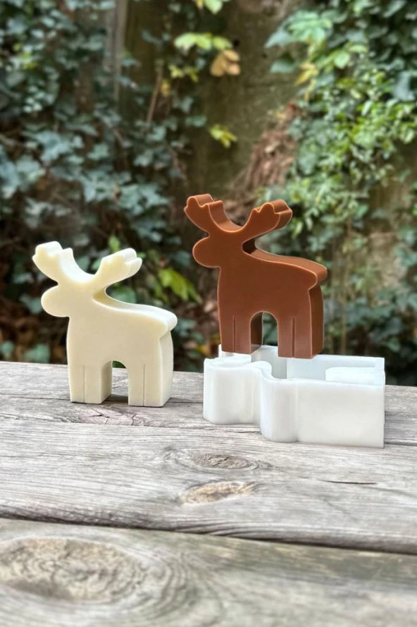 Geyik 2D Mum Kalıbı (Silikon) (1 Adet) - Resim 7