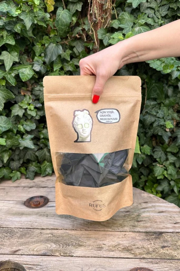 Açık Yeşil Granül Mum Boyası 500gr ürün görseli