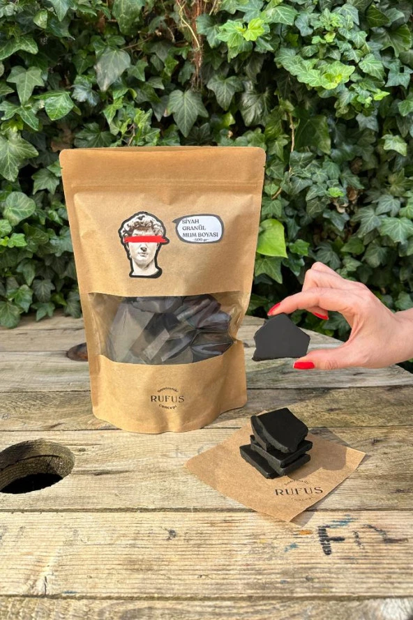 Siyah Granül Mum Boyası 500 gr ürün görseli