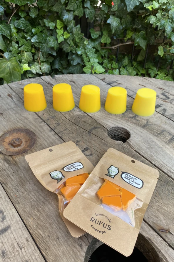 Açık Sarı Granül Mum Boyası 50 gram - Resim 3