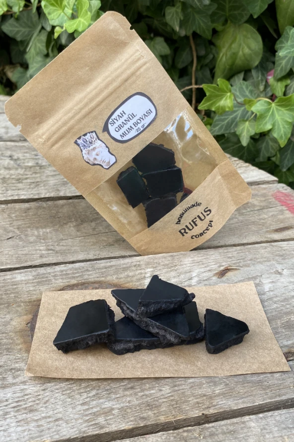 Siyah Granül Mum Boyası 50 gram - Resim 5