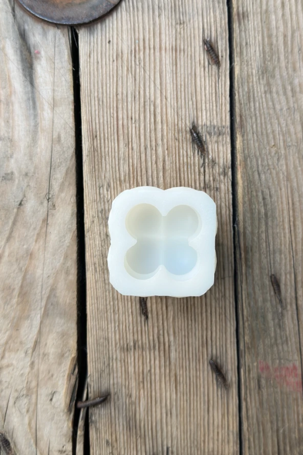 Bubble Küp Mini Tekli Mum Kalıbı ( Silikon ) 1 Adet - Resim 2