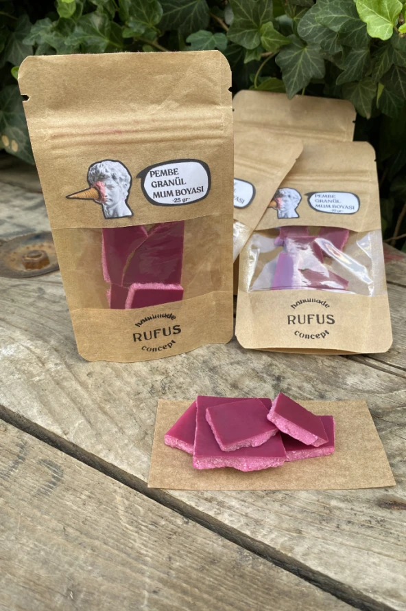 Pembe Granül Mum Boyası 50 gram ürün görseli