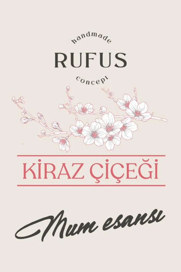 Kiraz Çiçeği Mum Esansı 50ml 1 Adet - Resim 4