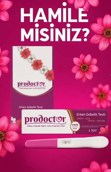 Prodoctor Pratik Erken Gebelik Testi (SKT:01/2027) ürün görseli 1