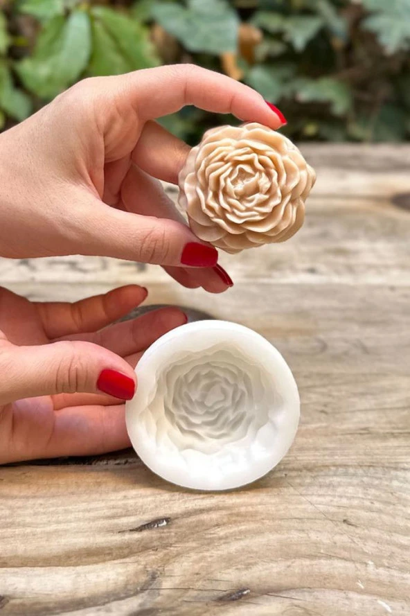Şakayık Mini Mum Kalıbı ( Silikon ) 1 Adet