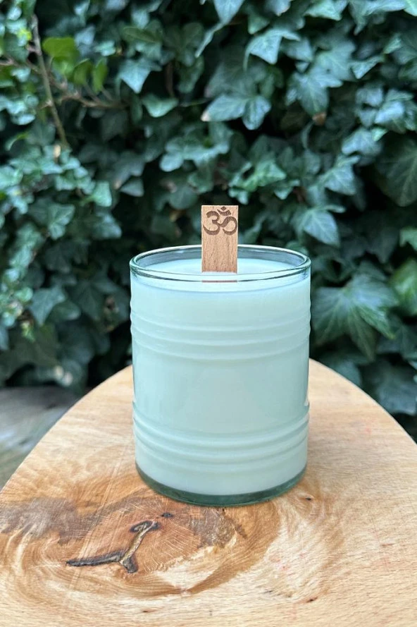 Ahşap Düz Model 15mm en x 100mm boy x 0,5mm kalınlık OM DESENLİ Mum Fitili + Sehpa ( 10 Adet ) - Resim 2