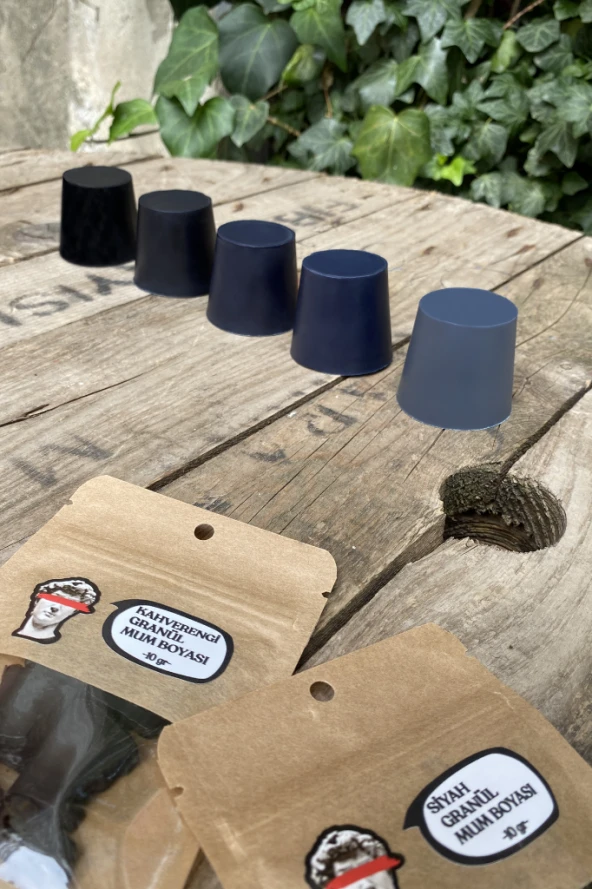 Siyah Granül Mum Boyası 10 gram - Resim 2