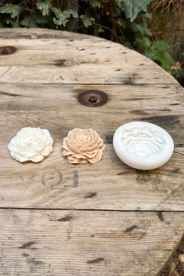 Şakayık Küçük Mum Kalıbı ( Silikon ) 1 Adet - Resim 4