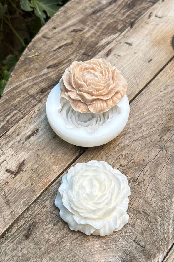 Şakayık Küçük Mum Kalıbı ( Silikon ) 1 Adet - Resim 5