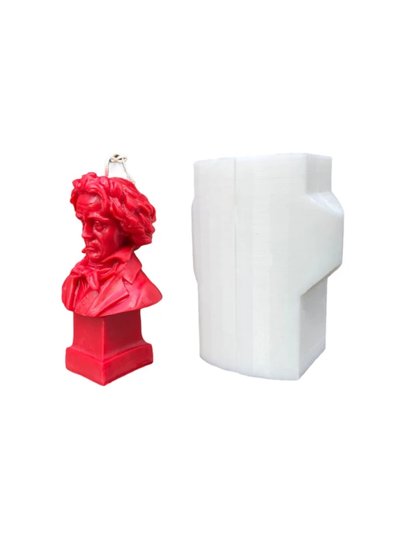 Beethoven Mum Kalıbı ( Silikon ) 1 Adet - Resim 3