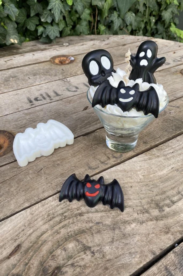 Yarasa Tekli Mum Kalıbı ( Silikon ) 1 Adet - Resim 2