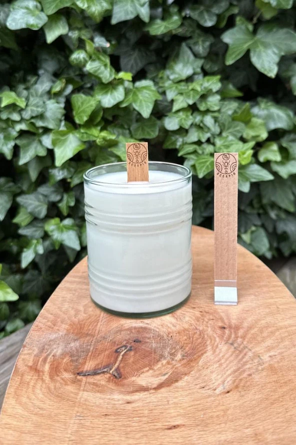 Ahşap Düz Model 15mm en x 100mm boy x 0,5mm kalınlık AKREP BURCU (MODEL-1) DESENLİ Mum Fitili + Sehpa ürün görseli