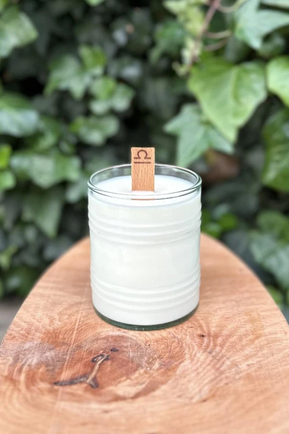 Ahşap Düz Model 15mm en x 100mm boy x 0,5mm kalınlık TERAZİ BURCU (MODEL-2) DESENLİ Mum Fitili + Sehpa - Resim 4