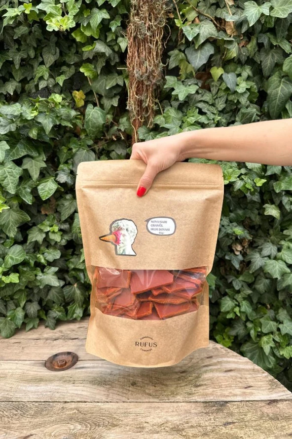 Koyu Sarı Granül Mum Boyası 1000gr - 3