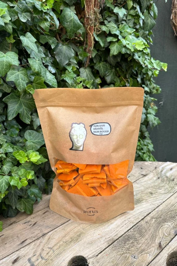 Açık Sarı Granül Mum Boyası 1000gr - 4