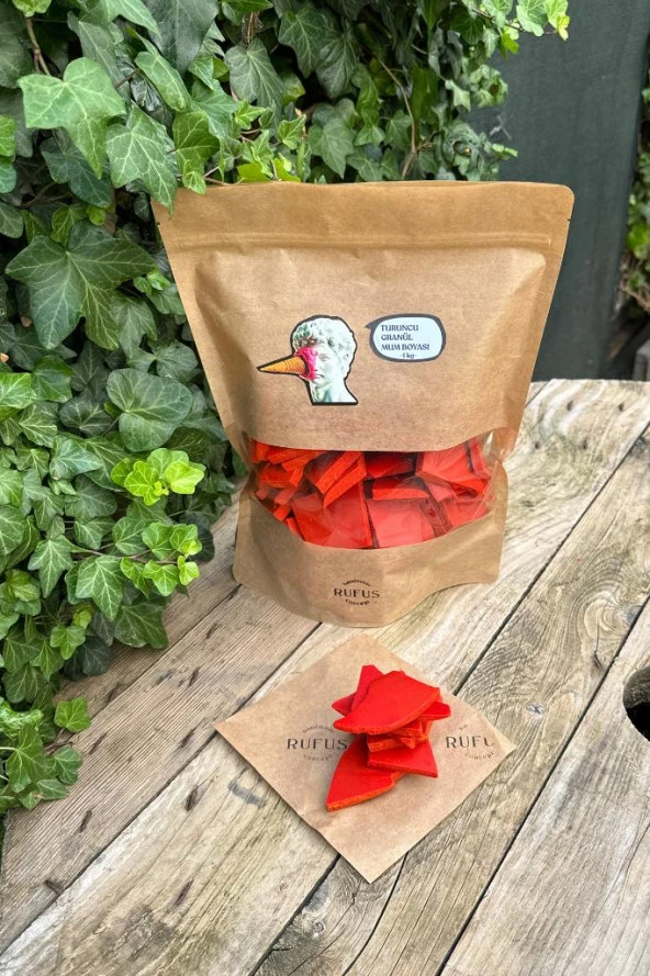 Turuncu Granül Mum Boyası 1000gr - Resim 6