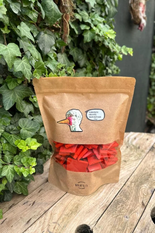 Turuncu Granül Mum Boyası 1000gr - Resim 7