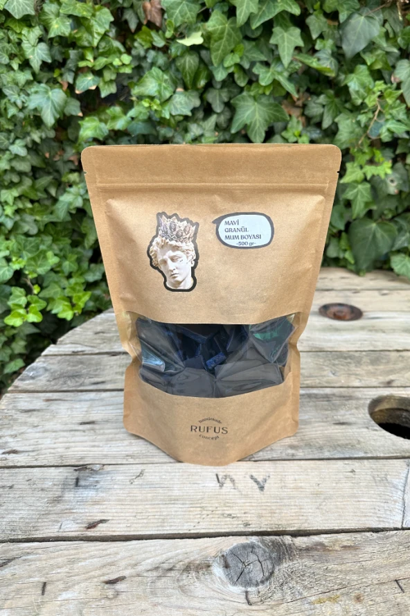 Mavi Granül Mum Boyası 500gr - Resim 2