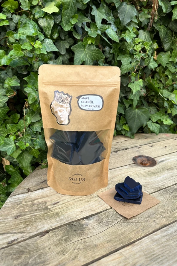 Mavi Granül Mum Boyası 250 gr - Resim 2