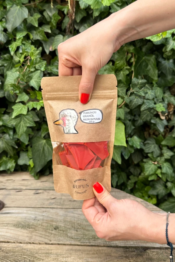 Turuncu Granül Mum Boyası 100 gram ürün görseli